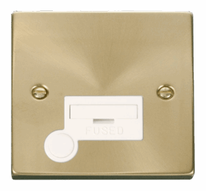 Click Deco 13A Fused Connection Unit With Flex Outlet White