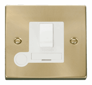 Click Deco 13A Fused Switched Connection Unit With Flex Outlet White