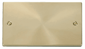 Click Deco 2 Gang Blank Plate