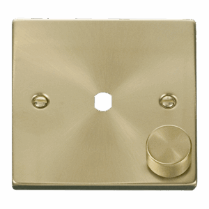 Click Deco Vpsb 1 Gang Double Dimmer Plate & Knobs