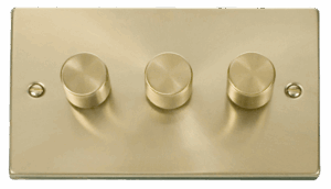 Click Deco Vpsb 3Gang 2Way 100W Led Dimmer Switch