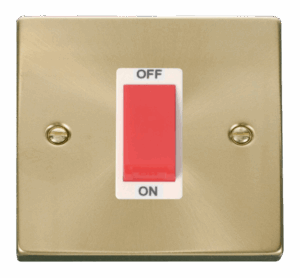 Click Deco 1 Gang 45A Dp Switch White