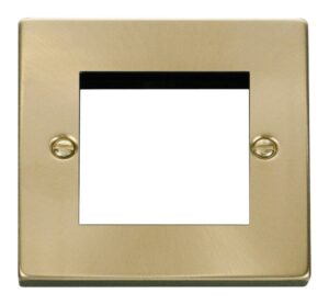 Click Deco Single Plate (Twin Media Module Aperture)
