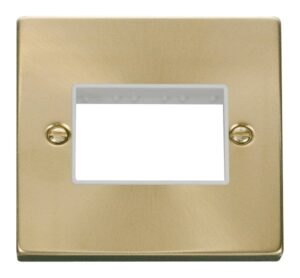 Click Deco 1 Gang Plate Triple Aperture White