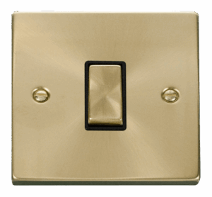 Click Deco 1 Gang Intermediate Ingot 10Ax Switch Black