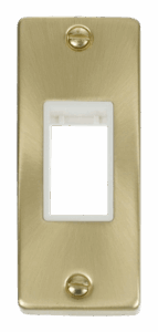 Click Deco Single Architrave Plate & Aperture White