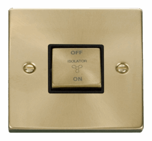 Click Deco 10A Ingot 3 Pole Fan Isolation Plate Switch