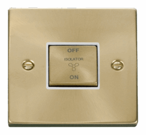 Click Deco 10A Ingot 3 Pole Fan Isolation Plate Switch