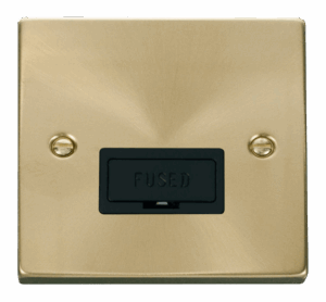 Click Deco 13A Fused Connection Unit Black