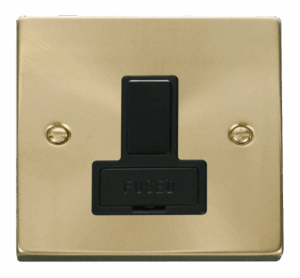 Click Deco 13A Fused Switched Connection Unit Black