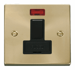 Click Deco 13A Fused Switched Connection Unit With Neon Black