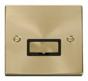 Click Deco 13A Fused Ingot Connection Unit Black