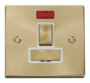 Click Deco 13A Fused Ingot Switched Connection Unit With Neon White