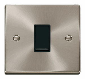 Click Deco 1 Gang 2 Way 10Ax Switch Black