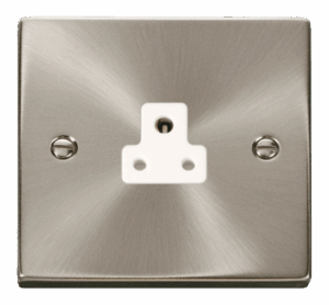 Click Deco 2A Round Pin Socket Outlet White