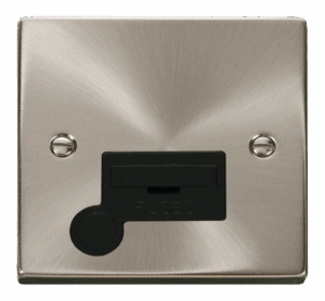 Click Deco 13A Fused Connection Unit With Flex Outlet Black