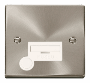 Click Deco 13A Fused Connection Unit With Flex Outlet White
