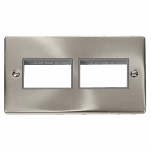 Click Deco 2 Gang Minigrid© Unfurnished Plate 2 X 3 Apertures