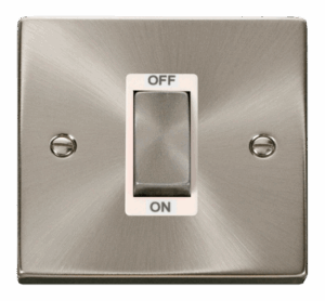 Click Deco Ingot 1 Gang 45A Dp Switch White