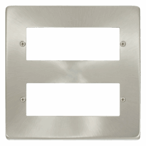 Click Deco 12 Minigrid Module Plate Satin Chrome