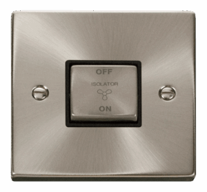 Click Deco 10A Ingot 3 Pole Fan Isolation Plate Switch