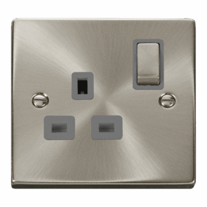 Click Deco 13A Ingot 1 Gang Double Pole Switched Socket Outlet