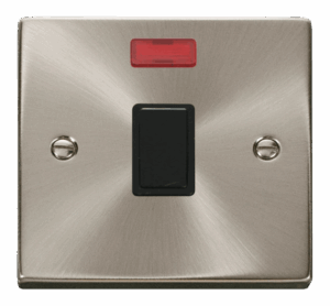 Click Deco 20A 1 Gang Dp Switch Neon Black