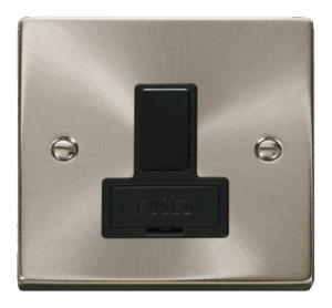 Click Deco 13A Fused Switched Connection Unit Black