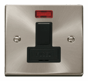 Click Deco 13A Fused Switched Connection Unit With Neon Black