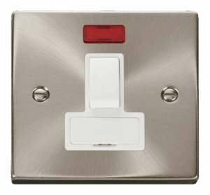 Click Deco 13A Fused Switched Connection Unit With Neon White