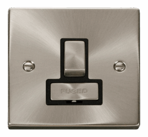 Click Deco 13A Fused Ingot Switched Connection Unit Black