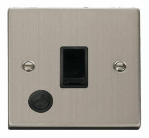 Click Deco 20A 1 Gang Dp Switch With Flex Outlet Black