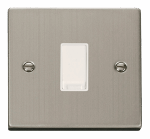 Click Deco 1 Gang Intermediate 10Ax Switch White