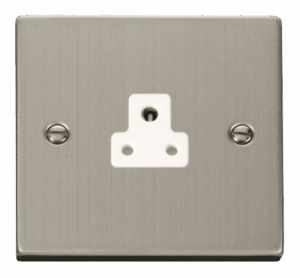 Click Deco 2A Round Pin Socket Outlet White
