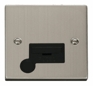 Click Deco 13A Fused Connection Unit With Flex Outlet Black