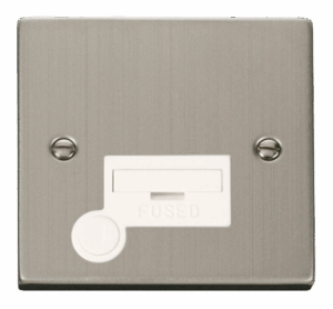 Click Deco 13A Fused Connection Unit With Flex Outlet White