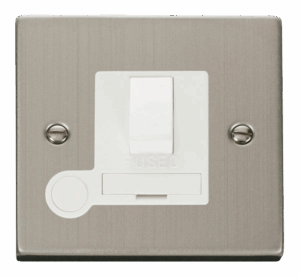 Click Deco 13A Fused Switched Connection Unit With Flex Outlet White