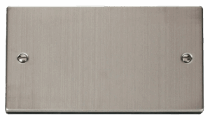 Click Deco 2 Gang Blank Plate