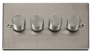 Click Deco Vpss 4Gang 2Way 75W Led Dimmer Switch
