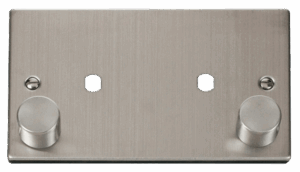 Click Deco 2 Gang Plate Twin Aperture (1630W Max)