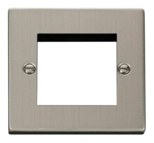 Click Deco Single Plate (Twin Media Module Aperture)
