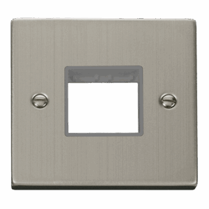 Click Deco 1 Gang Minigrid© Unfurnished Plate 2 Apertures