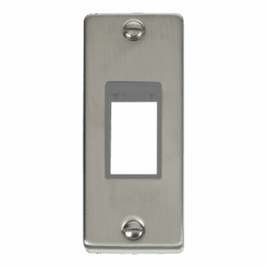 Click Deco 1 Gang Minigrid© Unfurnished Architrave Plate 1 Aperture