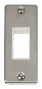 Click Deco Single Architrave Plate & Aperture White