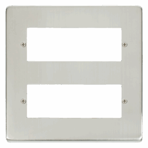 Click Deco 12 Minigrid Module Plate St. Steel