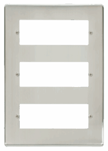 Click Deco 18 Minigrid Module Plate St. Steel