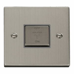 Click Deco 10A Ingot 3 Pole Fan Isolation Plate Switch