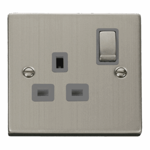 Click Deco 13A Ingot 1 Gang Double Pole Switched Socket Outlet