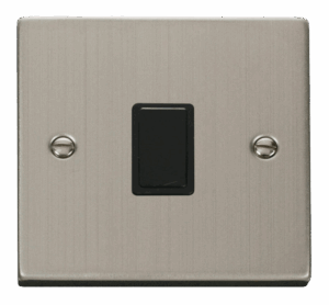Click Deco 20A 1 Gang Dp Switch Black