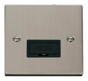 Click Deco 13A Fused Connection Unit Black